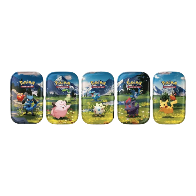 Pokémon Mini Tin Megaevoluzione Ascesa Eroica Italiane – Collezione Scatola in Metallo