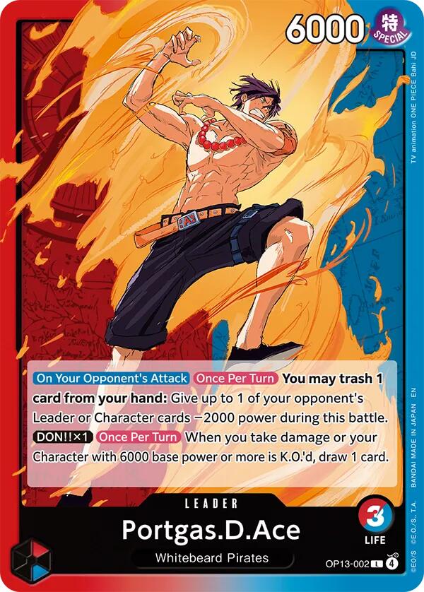 OP13-002 · Portgas.D.Ace L (ENG)