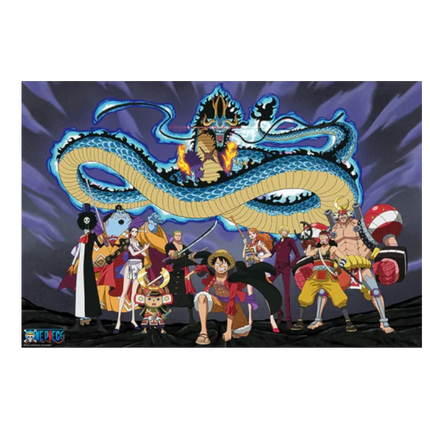 Poster One Piece Kaido Dragon e Ciurma di Luffy 91,5 x 61 cm (GBYDCO037)