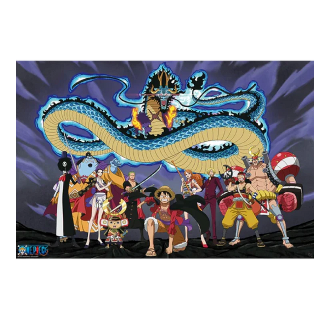 Poster One Piece Kaido Dragon e Ciurma di Luffy 91,5 x 61 cm (GBYDCO037)