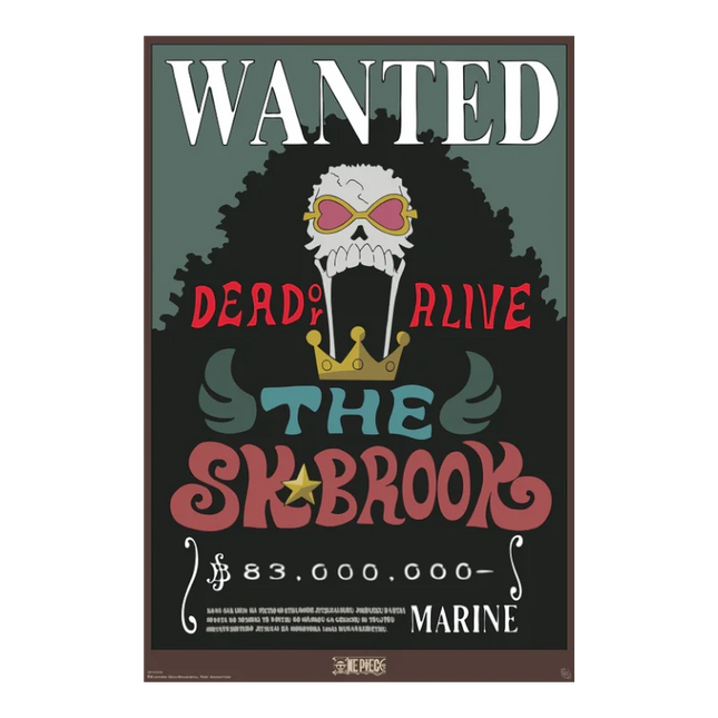 Poster One Piece Wanted Brook  91,5 x 61 cm (GBYDCO558)
