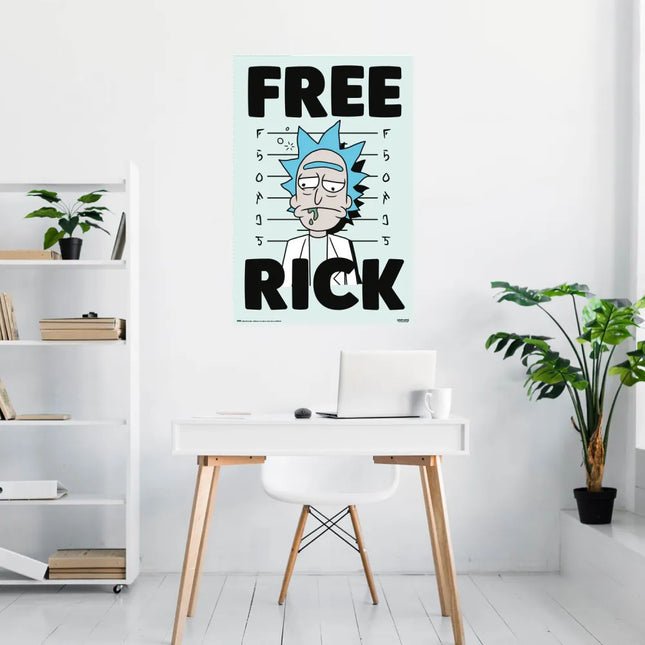 POSTER RICK AND MORTY - FREE RICK (GPE5251)