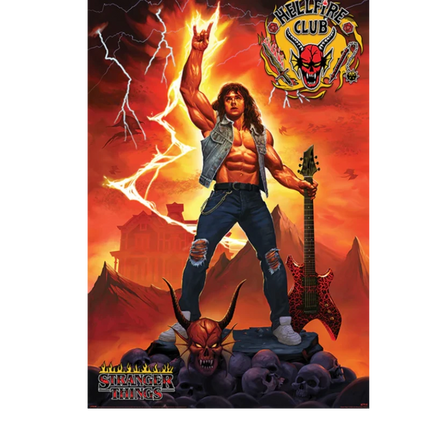 Poster Stranger Things Hellfire Club Eddie Munson 91,5 x 61 cm (PP34721)