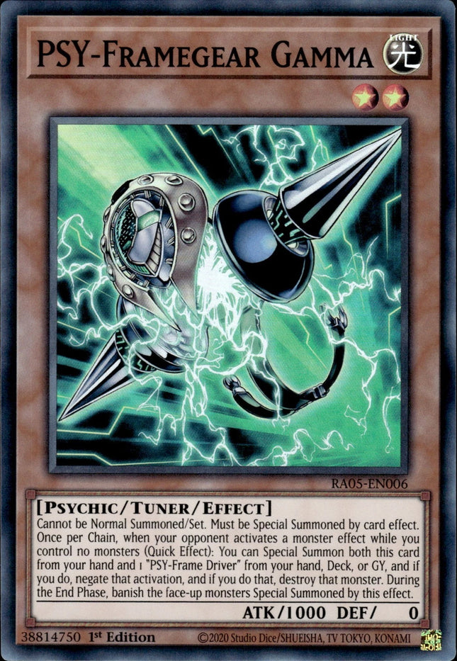 RA05-006sr · PSI-Strutturattrezzatura Gamma / PSY-Framegear Gamma SR (ITA)
