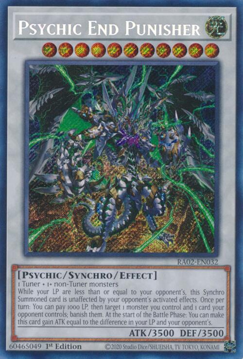 RA02-032sec · Punitore Finale Psichico / Psychic End Punisher SCR (ENG)