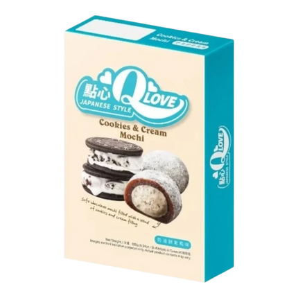 QLove Cookies & Cream Mochi – Mochi al Gusto Cookies & Cream