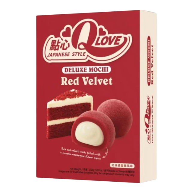 QLove Deluxe Red Velvet Mochi – Mochi al Gusto Red Velvet