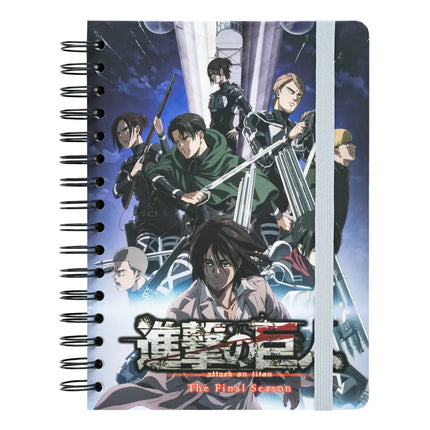 QUADERNO COPERTINA RIGIDA A5 ATTACK ON TITAN