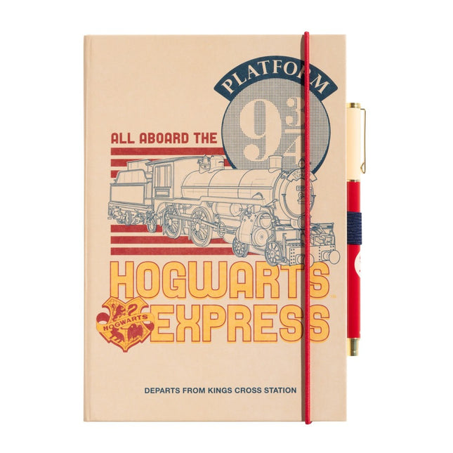 QUADERNO PREMIUM A5 CON PENNA HARRY POTTER BINARIO 9 3/4