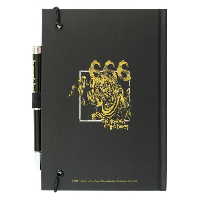 QUADERNO PREMIUM A5 CON PENNA PROIETTORE - IRON MAIDEN