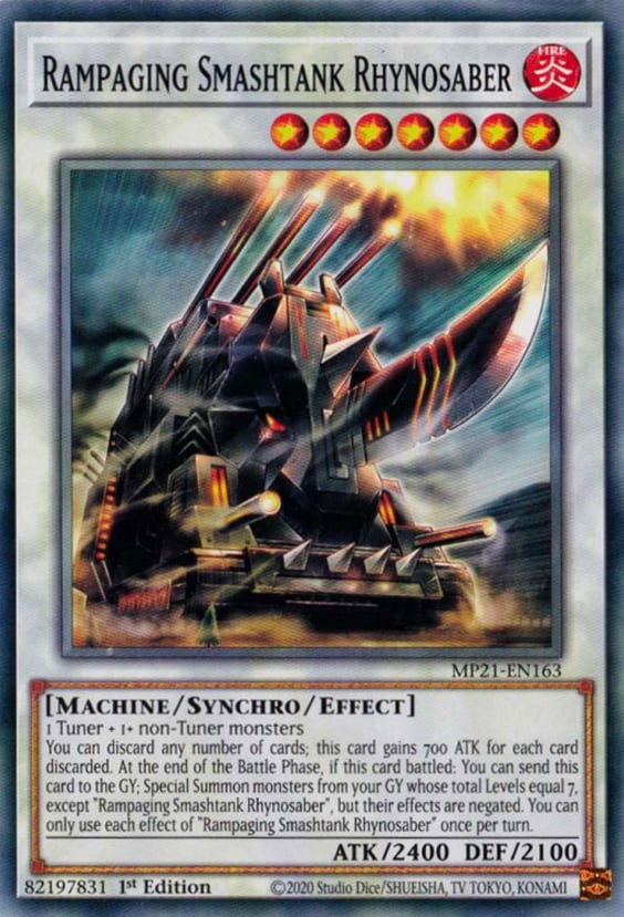 MP21-163 · Rinosciabola Spaccacarri in Carica / Rampaging Smashtank Rhynosaber (ITA)