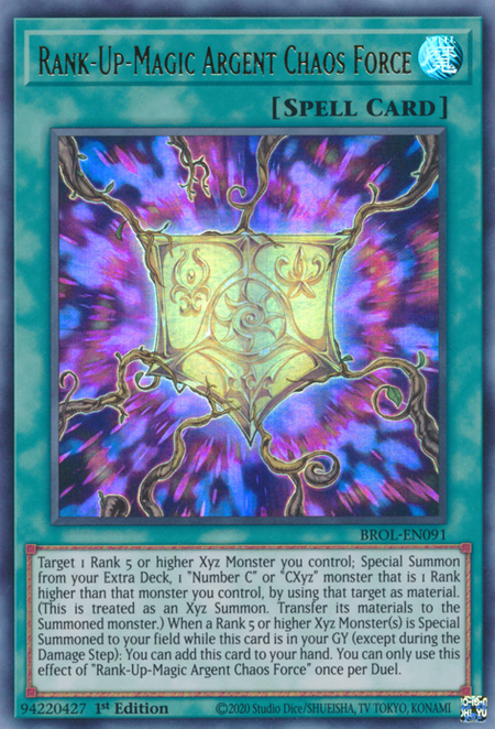 BROL-091 · Alza-Rango-Magico Forza del Chaos Argento / Rank-Up-Magic Argent Chaos Force UR (ITA)