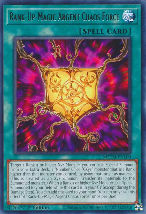 MZTM-100 · Alza-Rango-Magico Forza del Chaos Argento / Rank-Up-Magic Argent Chaos Force R (ITA)