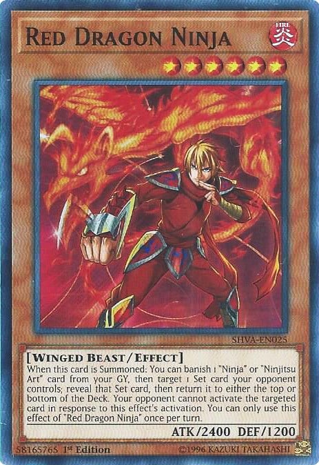 SHVA-025 · Ninja Drago Rosso / Red Dragon Ninja SR (ITA)