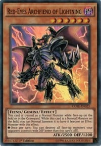 CORE-023 · Arcidemone Occhi Rossi del Fulmine / Red-Eyes Archfiend of Lightning SR (ITA)