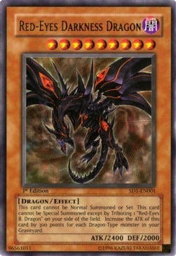 SD1-001 · Drago Oscuro Occhi Rossi / Red-Eyes Darkness Dragon UR (ITA)