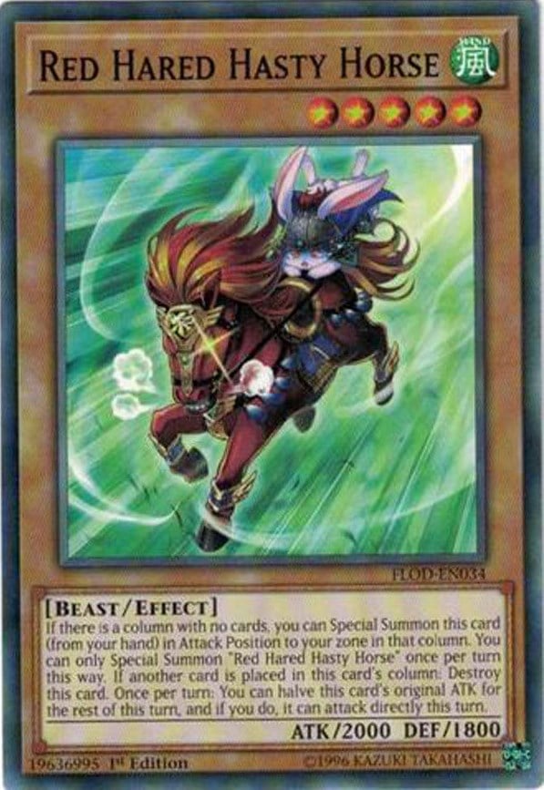 FLOD-034 · Cavallo Avventato Lepre Scarlatta / Red Hared Hasty Horse (ITA)