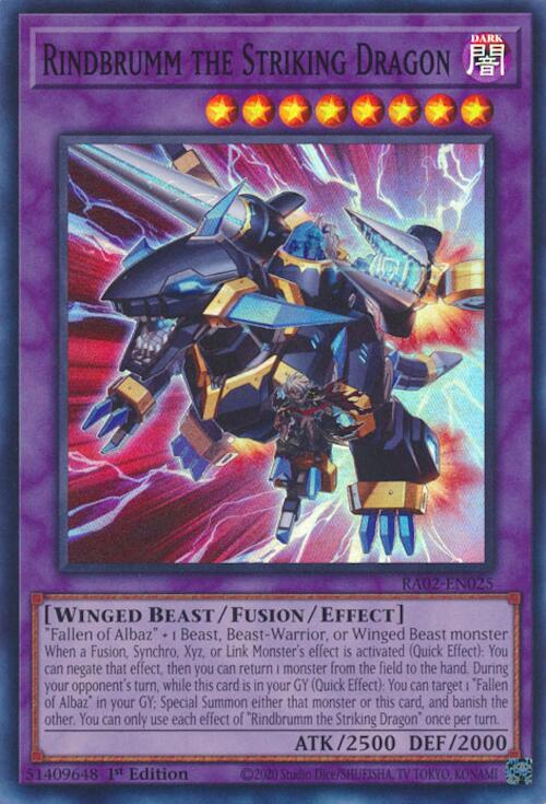 RA02-025 · Rindbrumm the Striking Dragon SR (ITA)