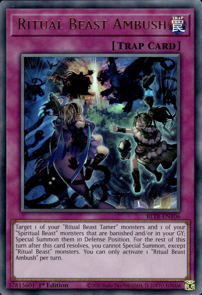 BLTR-106 · Imboscata Bestia Spirito / Ritual Beast Ambush UR (ITA)