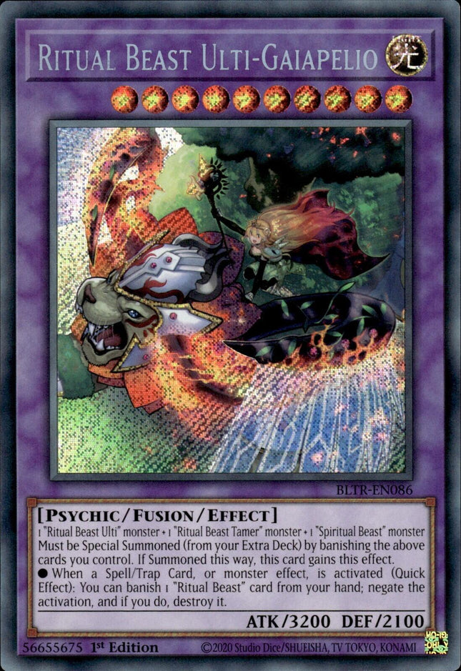 BLTR-086 · Bestia Spirito Ulti-Gaiapelio / Ritual Beast Ulti-Gaiapelio SCR (ITA)