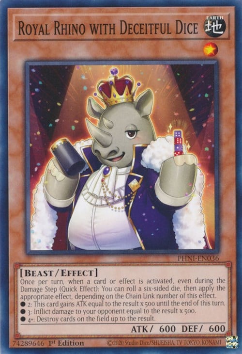 PHNI-036 · Royal Rhino with Deceitful Dice (ITA)