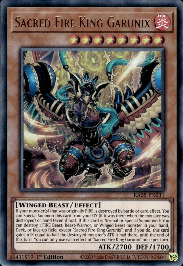 RA05-031ur · Sacred Fire King Garunix UR (ITA)