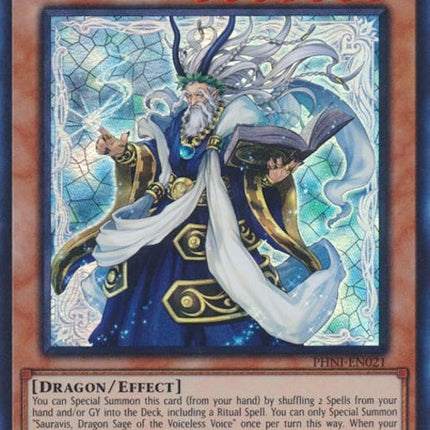 PHNI-021 · Sauravis, Dragon Sage of the Voiceless Voice SR (ITA)