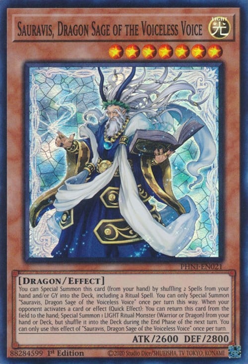 PHNI-021 · Sauravis, Dragon Sage of the Voiceless Voice SR (ITA)