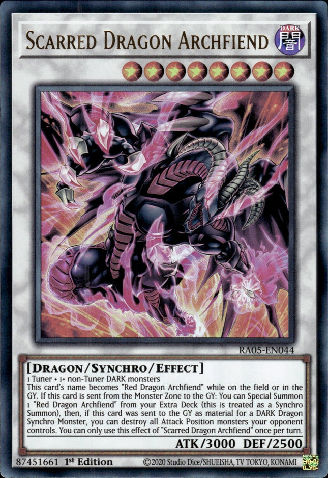 RA05-044ur · Scarred Dragon Archfiend UR (ITA)
