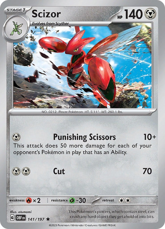 OBF-141 · Scizor RH (Holo Rare | 141/197) (ITA)