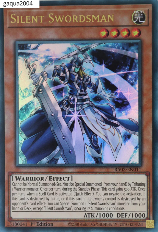 RA02-011u · Spadaccino Silente / Silent Swordsman UR