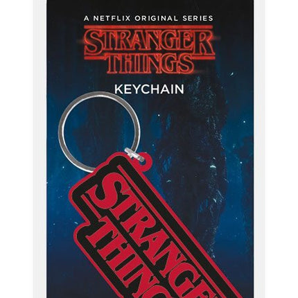 Stranger Things Rubber Keychain Logo 6 cm