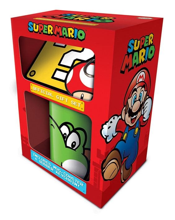 Super Mario - Gift Box Yoshi Mug & Keychain