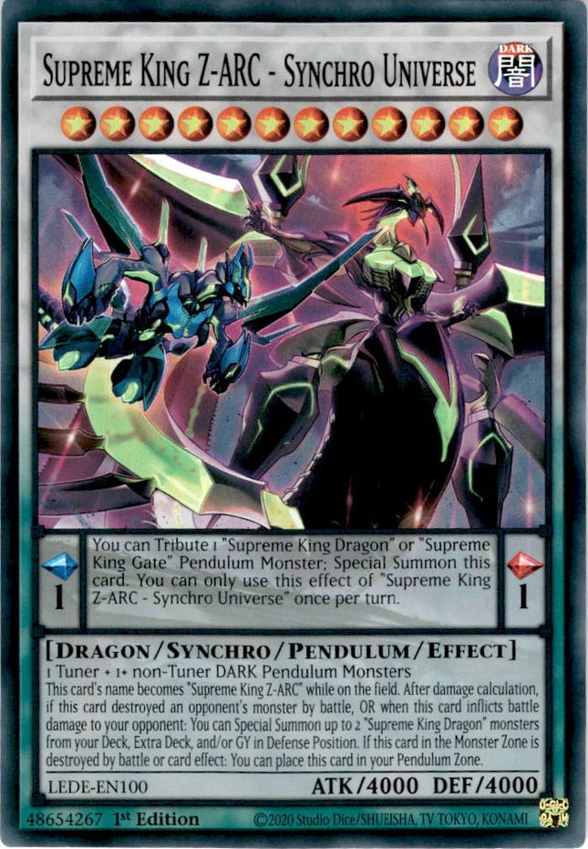 LEDE-100sr · Supreme King Z-ARC - Synchro Universe SR (ITA)
