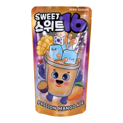Sweet 16 Passion Mango Zero Sugar – Bevanda al Mango e Frutto della Passione Senza Zuccheri