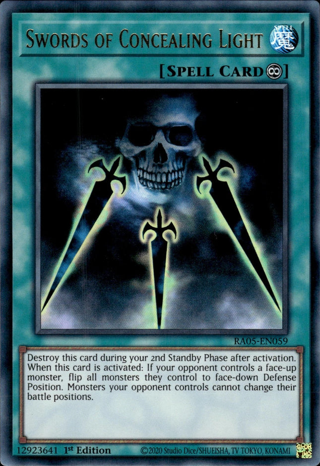 RA05-059ur · Spade Mistificatrici / Swords of Concealing Light UR (ITA)