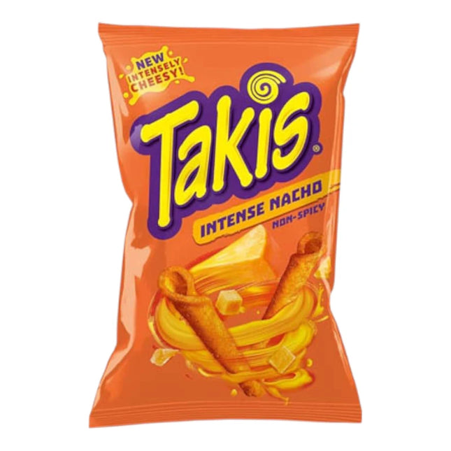 Takis Intense Nacho Cheese Non-Spicy - Tortillas di Mais al Formaggio 100g