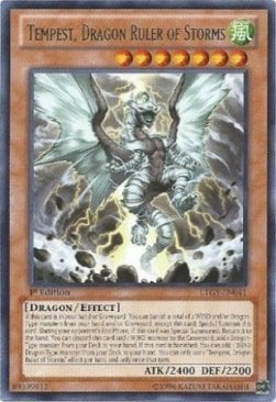 LTGY-041 · Tempest, Drago Sovrano delle Tempeste / Tempest, Dragon Ruler of Storms R (ITA)