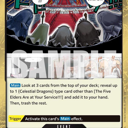 OP13-096 · The Five Elders Are at Your Service!!! R (JPN)