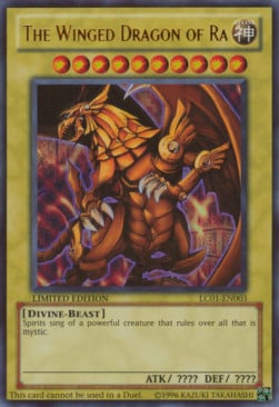 LC01-003 · Drago Alato di Ra / The Winged Dragon of Ra UR