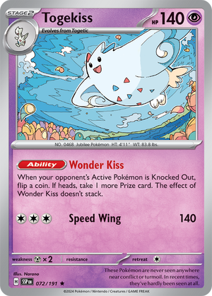 SSP-072 · Togekiss R (072/191) (ITA)