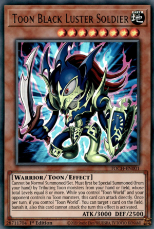 TOCH-001 · Glorioso Soldato Nero Toon / Toon Black Luster Soldier UR (ENG)