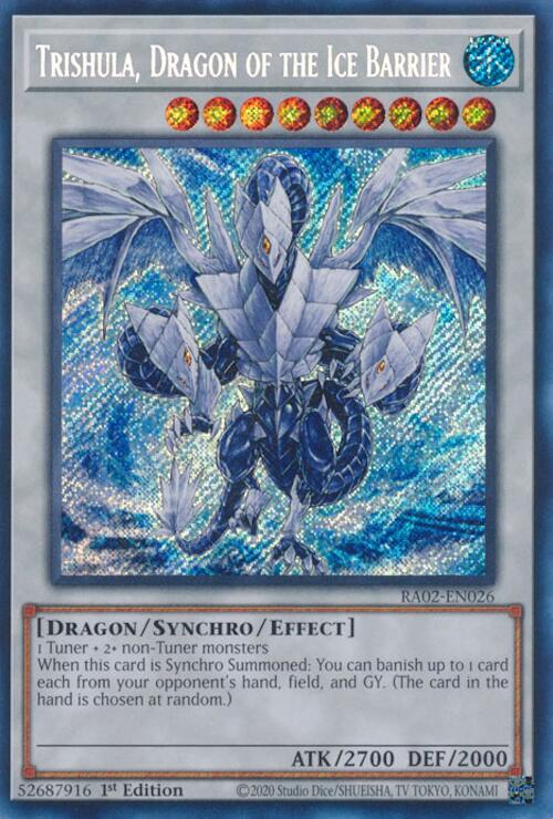 RA02-026sec · Trishula, Drago della Barriera di Ghiaccio / Trishula, Dragon of the Ice Barrier SCR (ITA)