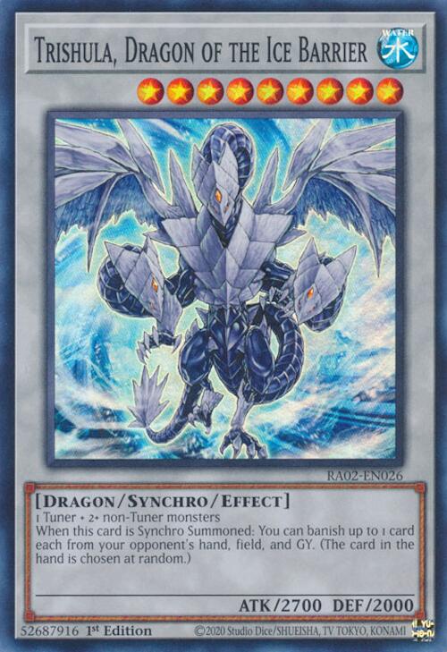RA02-026 · Trishula, Drago della Barriera di Ghiaccio / Trishula, Dragon of the Ice Barrier SR (ITA)