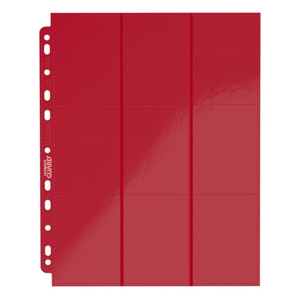 Ultimate Guard 18-Pocket Pages Side-Loading (10) - Red