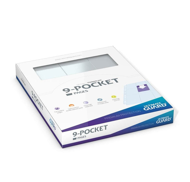 Ultimate Guard 9-Pocket Pages Top-Loading - Transparent (100) - Raccoglitori carte & pagine Ultimate Guard