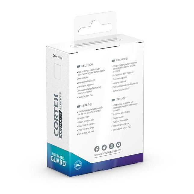 Guard Cortex Sleeves Matte Standard Size (100) - White