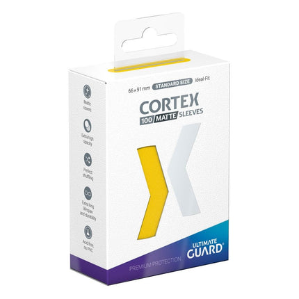 Guard Cortex Sleeves Matte Standard Size (100) - Yellow