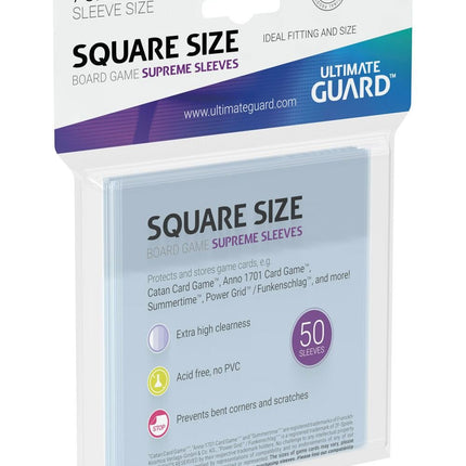 Ultimate Guard Supreme Sleeves for Board Game Cards Square (50)