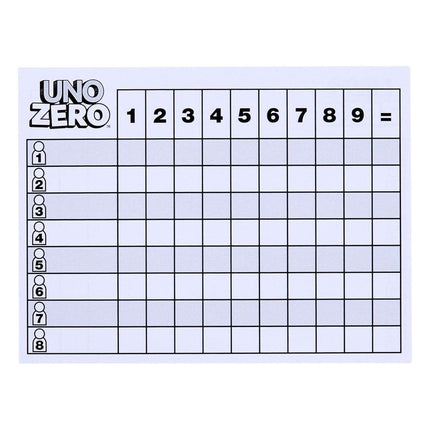 Uno Zero Card Game 2